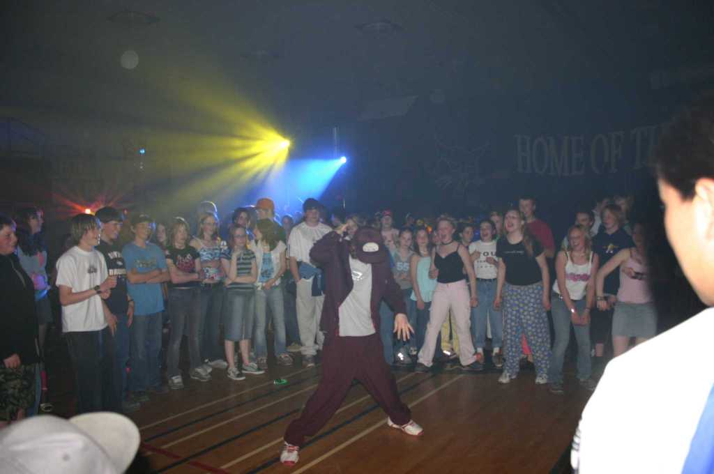 DJ at School Dance - Break Dancer